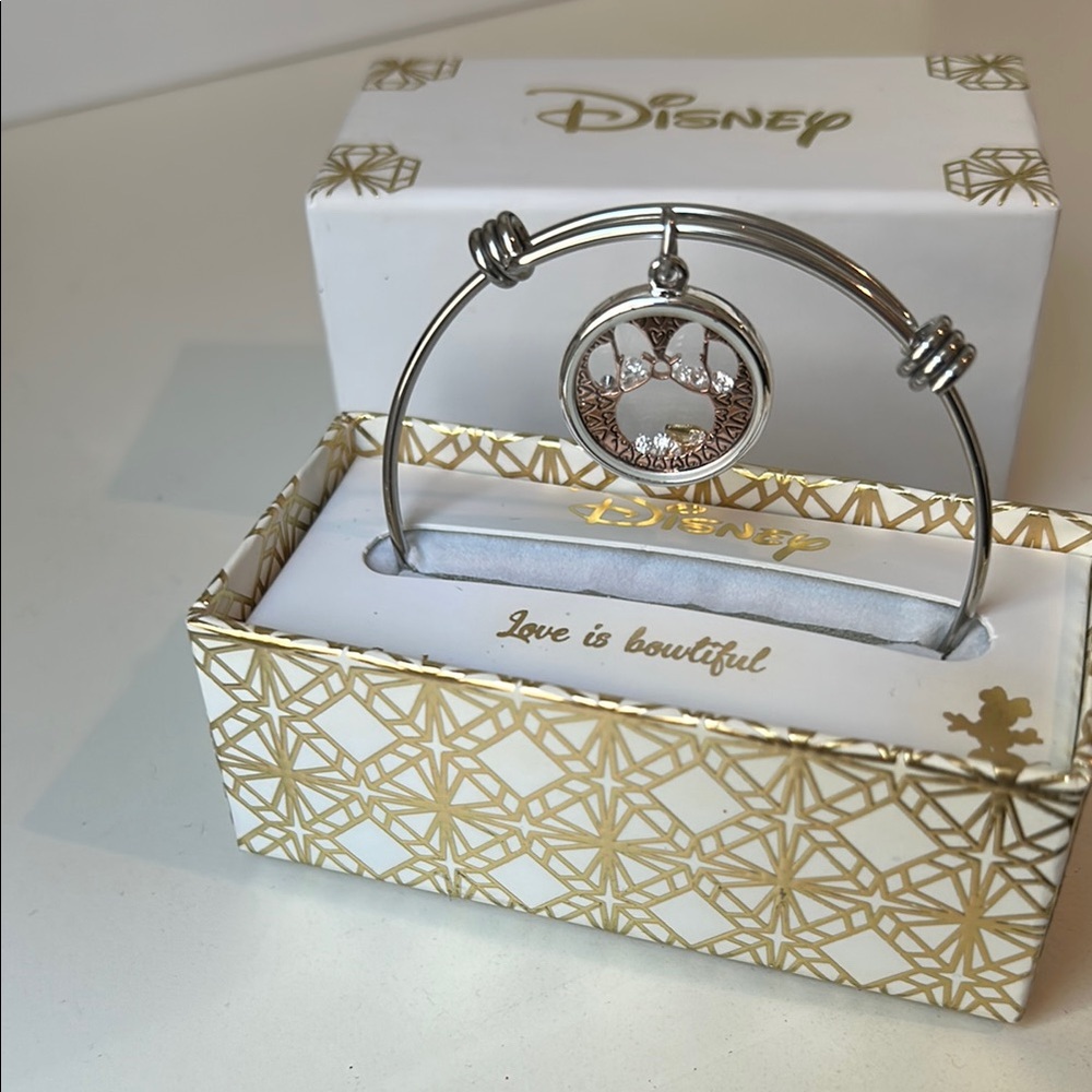 Disney Silver Bracelet with Minnie Charm